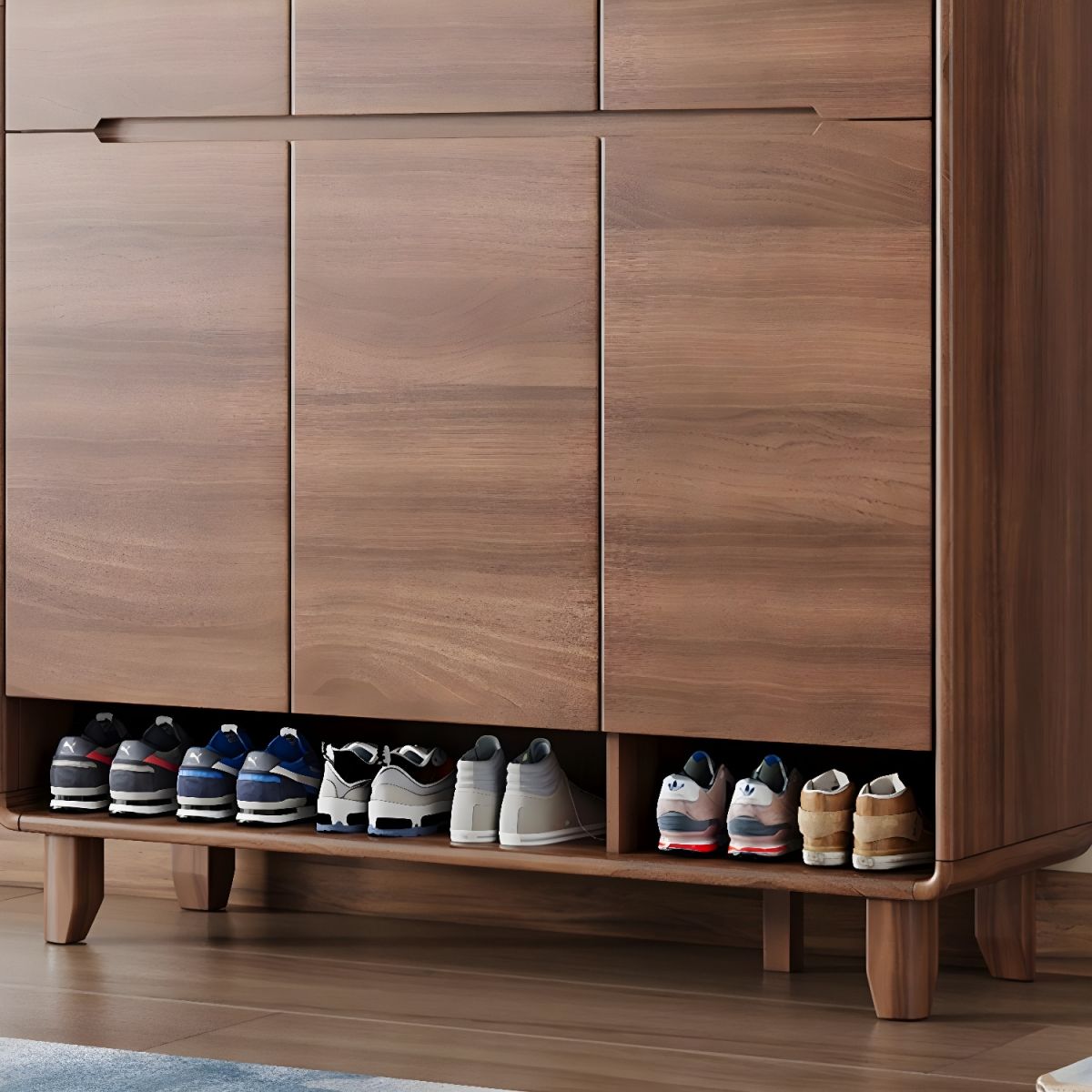 STELO Wooden Shoe Rack