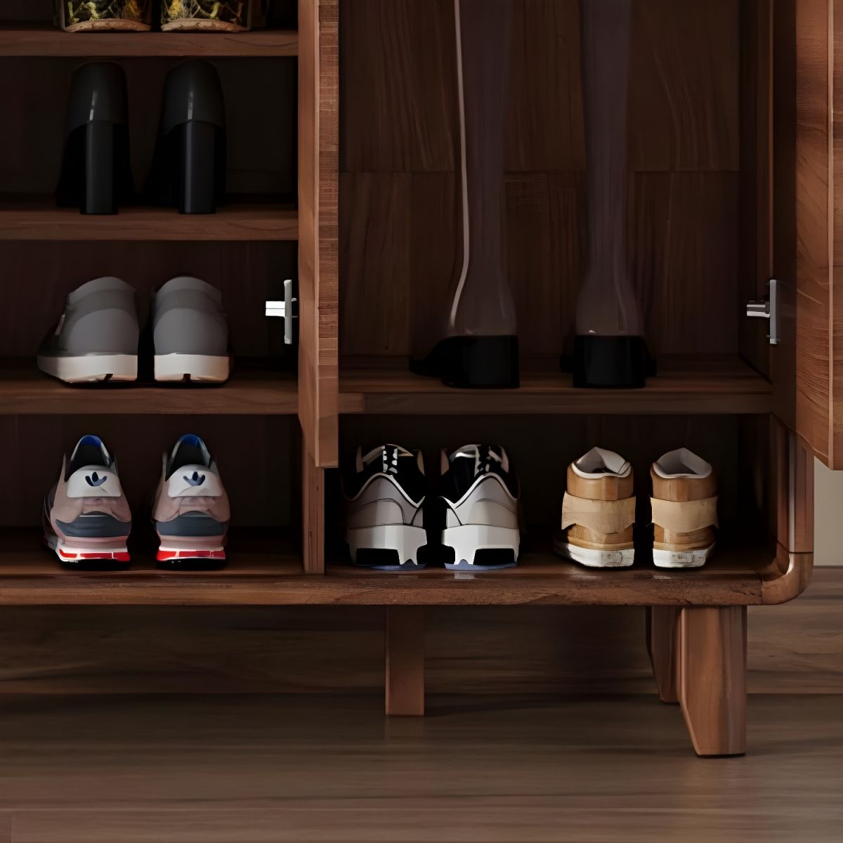 STELO Wooden Shoe Rack